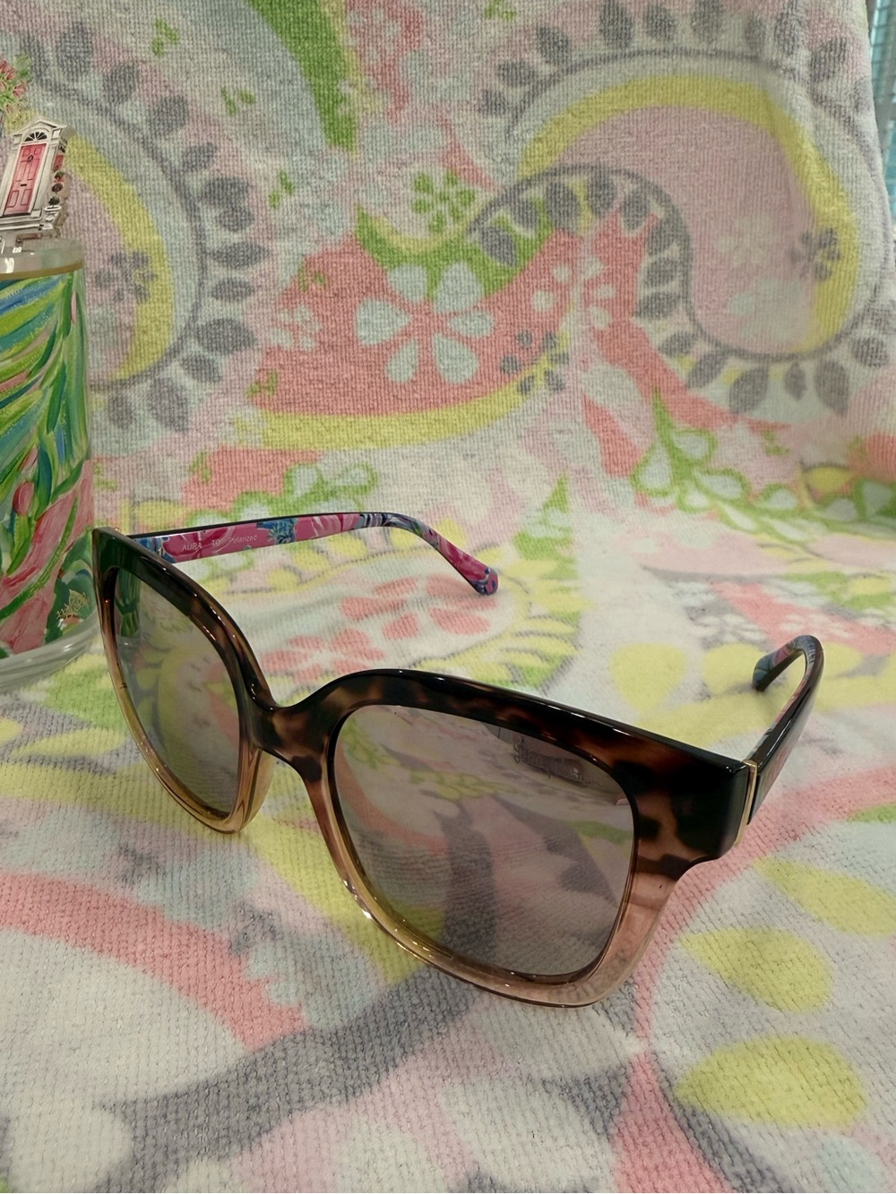 Lilly Pulitzer Tortoiseshell Polarized Gradient Women's Sunglasses